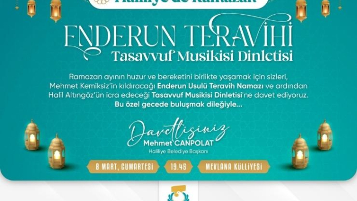 Haliliye Belediyesi’nden Ramazan’a Özel Program