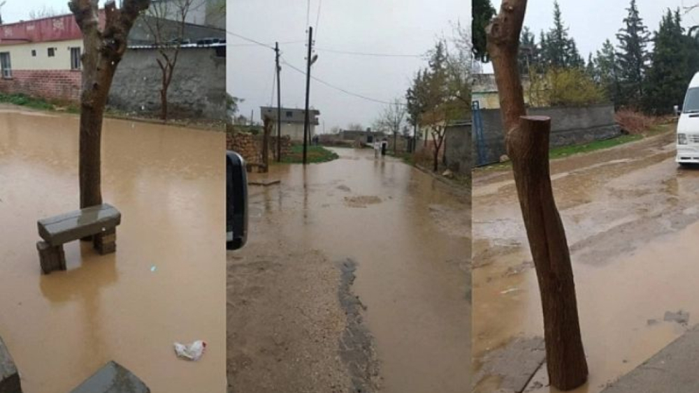 Bozova’da Sağanak Yağış Hayatı Felç Etti