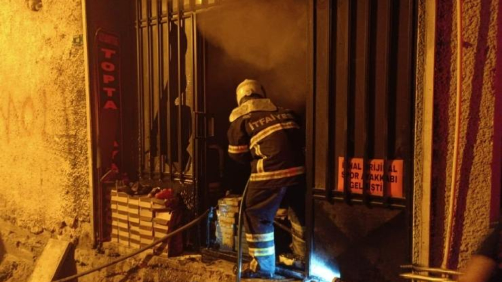 Eyyübiye'de İş Yerinde Yangın Paniği