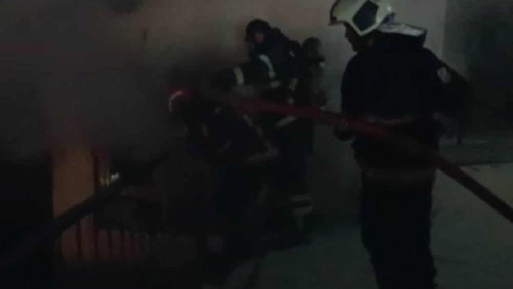 Eyyübiye’de Metruk İş Yerinde Yangın