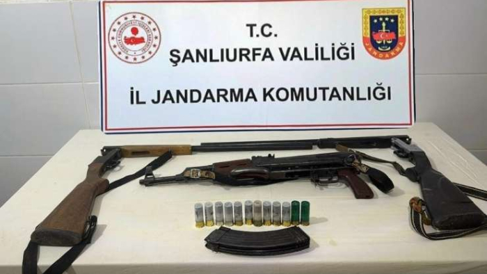 Şanlıurfa’da Jandarmadan Ruhsatsız Silah Operasyonu
