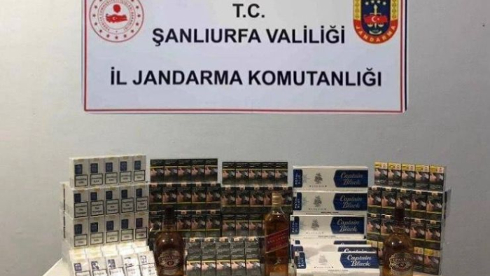 Şanlıurfa’da Kaçak Tütün ve Alkol Operasyonu