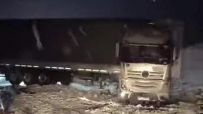 Urfa-Diyarbakır Yolunda Kar Engeli