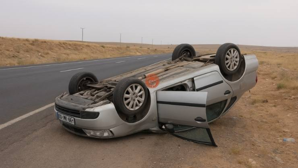 Siverek’te Otomobil Devrildi: 2 Yaralı