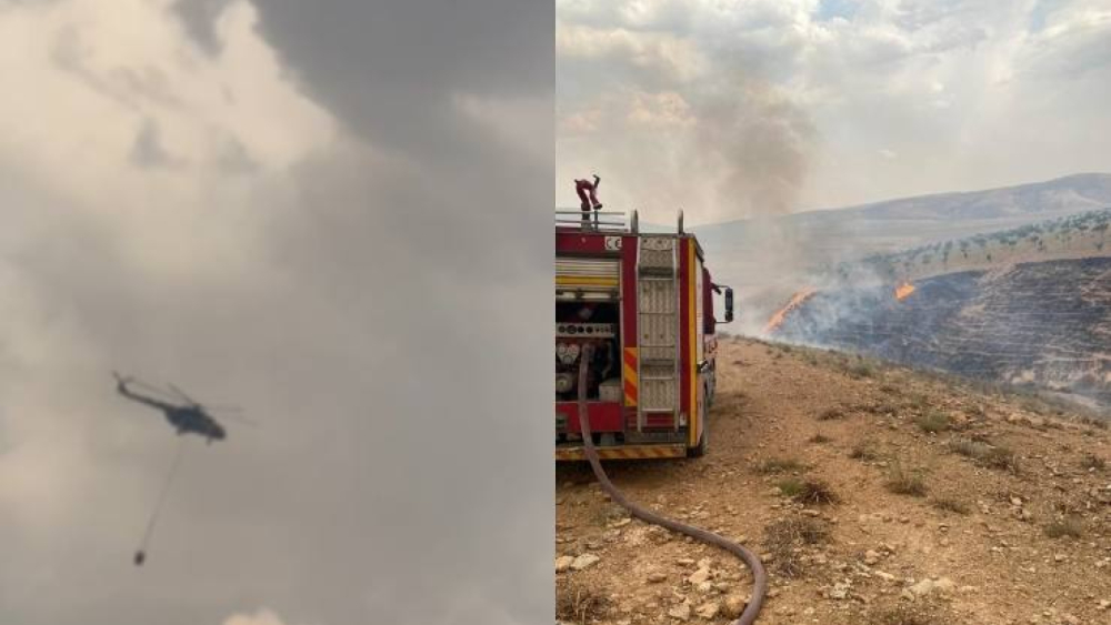 Bozova’da Orman Yangını Paniği