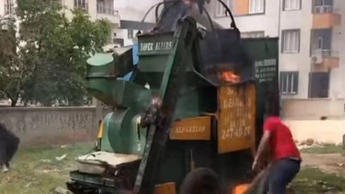 Siverek’te Park Halindeki Patoz Alev Aldı