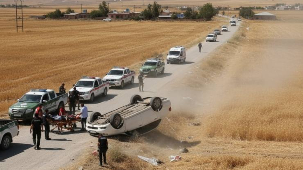 Ceylanpınar’da Otomobil Devrildi: 4 Yaralı