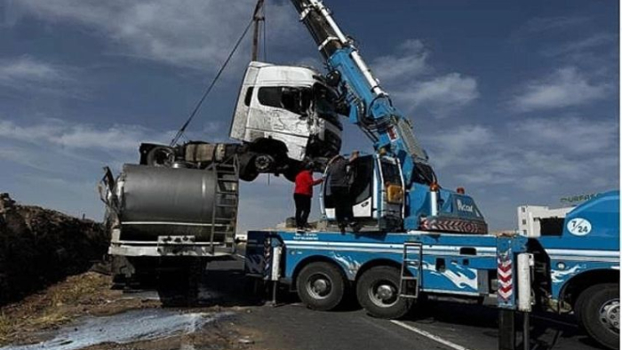 Şanlıurfa OSB Rampasında TIR Kazası