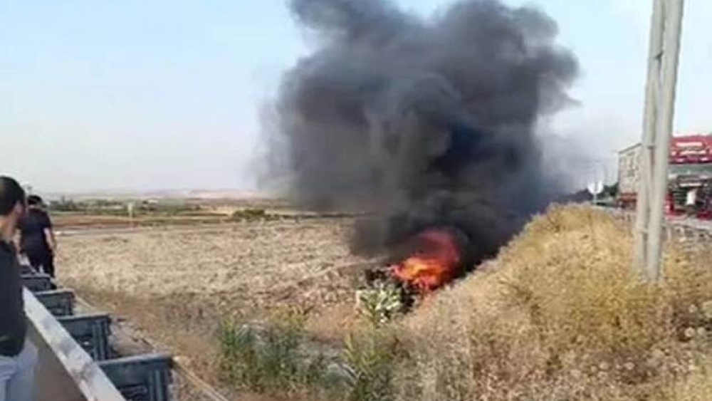 GAP Havalimanı Yolunda TIR Alev Alev Yandı