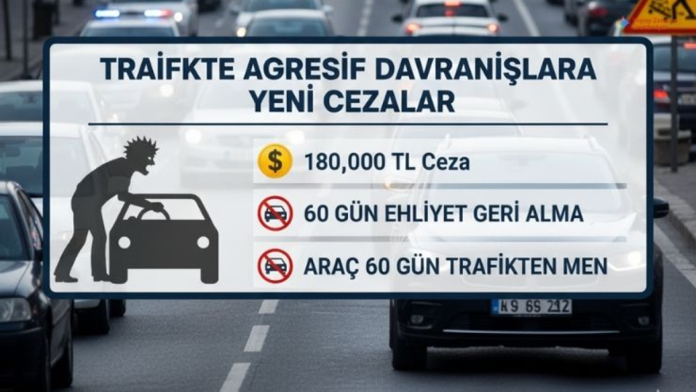 Trafikte Saldırgan Davranışlara Ağır Cezalar Geliyor