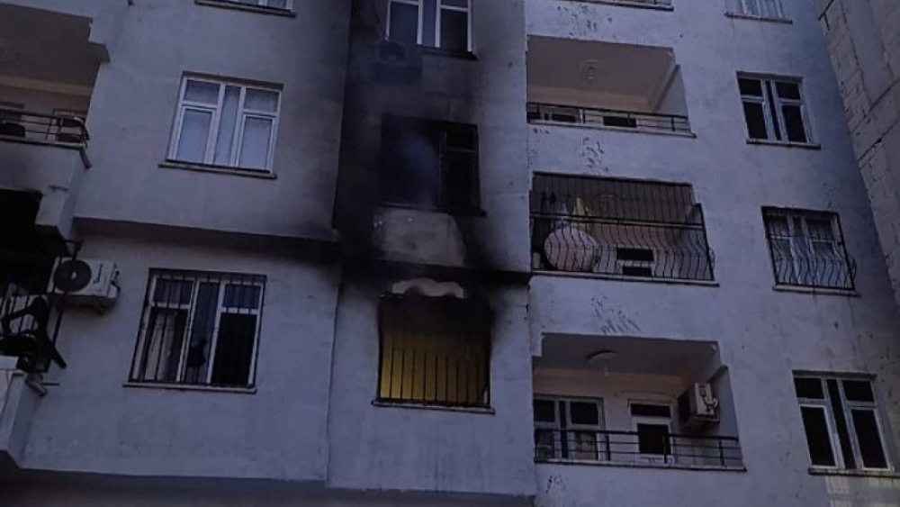 Eyyübiye’de Bir Evde Yangın Çıktı