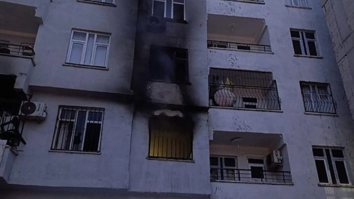 Eyyübiye’de Bir Evde Yangın Çıktı